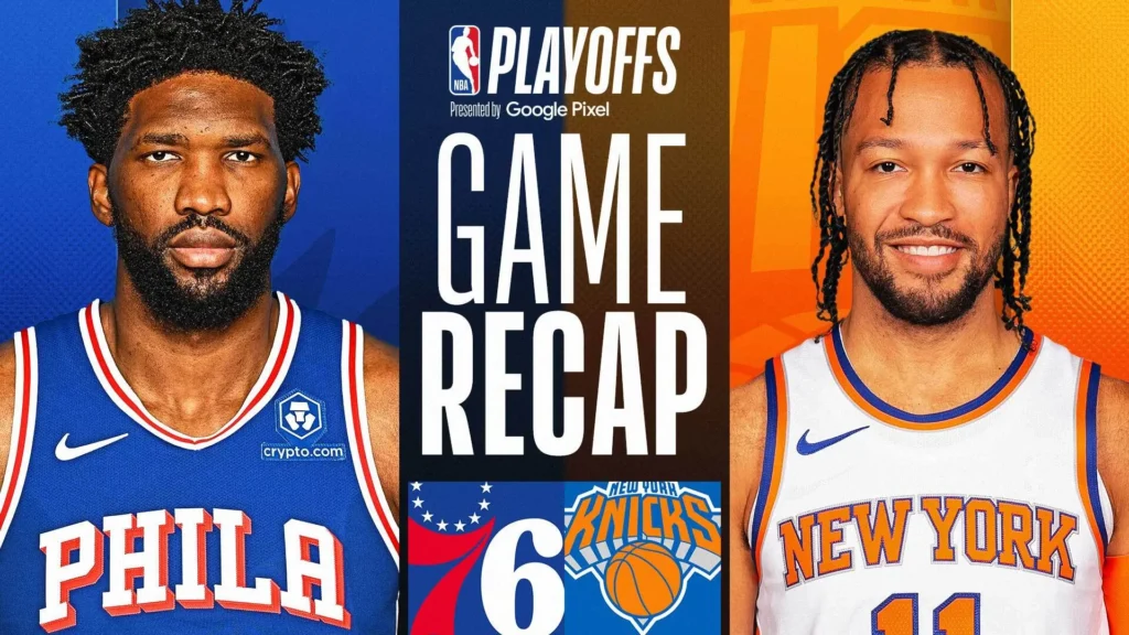 Teilnehmer: 76ers gegen New York Knicks Spielerstatistiken Spiel